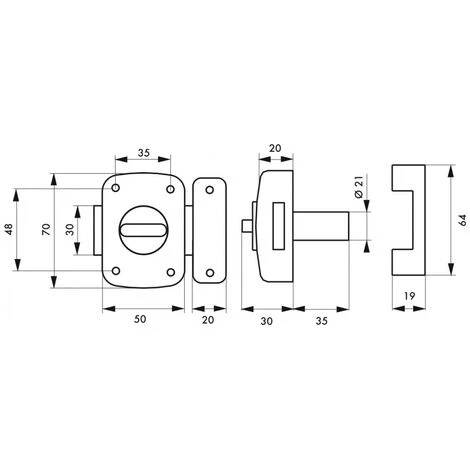 THIRARD - Verrou à Bouton Alouette Pour Porte Intérieure, Cylindre 35mm, Acier, 3 Clés, époxy Argent 2 THIRARD - Verrou à Bouton Alouette Pour Porte Intérieure, Cylindre 35mm, Acier, 3 Clés, époxy Argent – Image 2