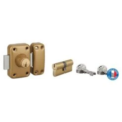 THIRARD - Lot Verrou Double Entrée Capital Cylindre 45mm + Cylindre HG 30x30mm, 6 Clés -Optimal Serrures Magasin 8904715 4