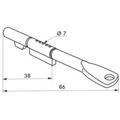 THIRARD - Clé De Blocage Pour Serrure Ø 7mm -Optimal Serrures Magasin 8905276 3
