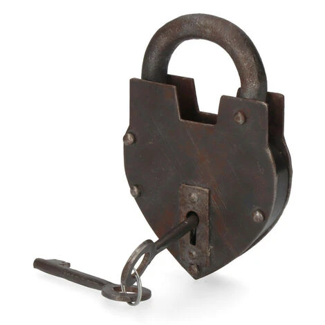 Cadenas Rustique 2 Clés Effet Rouillé Edm 1 Cadenas Rustique 2 Clés Effet Rouillé Edm