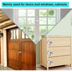 2 Pcs Porte Cadenas En Acier Inoxydable 5 Pouces Fermoir Cadenas Antirouille Durable Avec Vis Loquet De Porte Robustes Anti-corrosion Pour Portes Placard Armoire Tiroir Meubles - Argent 9 2 Pcs Porte Cadenas En Acier Inoxydable 5 Pouces Fermoir Cadenas Antirouille Durable Avec Vis Loquet De Porte Robustes Anti-corrosion Pour Portes Placard Armoire Tiroir Meubles - Argent -Optimal Serrures Magasin 89224738 5