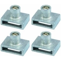 4x Goupille De Guidage Avec Vis De Réglage Pour Tringle De Fermeture Pivotante Centrale Serrure Meuble Tiroir Casier Armoire Bureau Tige