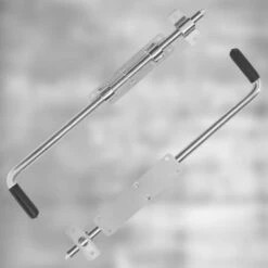 KOTARBAU Verrou à Coulisse Étroit Non Peint 420 Mm Verrou à Boulon Fermeture Pour Porte De Garage Avec Poignée En Caoutchouc -Optimal Serrures Magasin 89692609 5