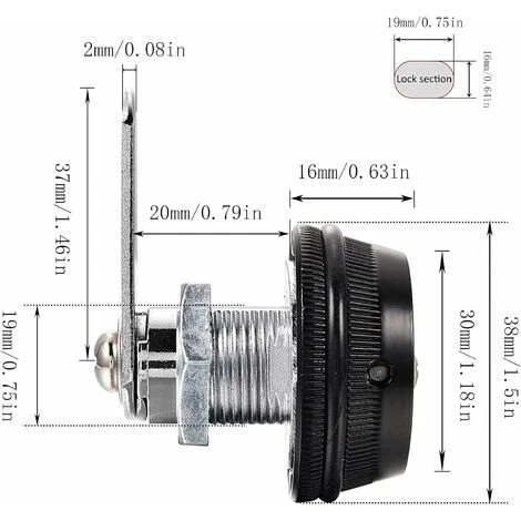 2 Pièce Cam Cabinet Code Lock, Verrouillage Tiroir Mot De Passe, Serrure Armoire Mécanique, Code Verrouillage Serrure, Pour Portes De Tiroir De Sécurité, Coffres à Outils, Casiers 2 2 Pièce Cam Cabinet Code Lock, Verrouillage Tiroir Mot De Passe, Serrure Armoire Mécanique, Code Verrouillage Serrure, Pour Portes De Tiroir De Sécurité, Coffres à Outils, Casiers – Image 2