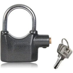 Cadenas Alarme De Sécurité - 80 Mm - 120 Db - 3 Clés