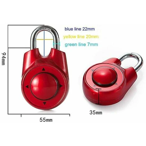 Smart Lock Cadenas Serrure à Combinaison Directionnelle Serrures à Bagages De Voyage Vintage Mail Box Gym Locker Smart Lock 2 Smart Lock Cadenas Serrure à Combinaison Directionnelle Serrures à Bagages De Voyage Vintage Mail Box Gym Locker Smart Lock – Image 2