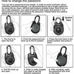 Serrure Intelligente Cadenas Serrure à Combinaison Directionnelle Lucchetto Candados Serrures à Bagages De Voyage Vintage Boîte Aux Lettres Serrure De Gymnastique -Optimal Serrures Magasin 90600737 3