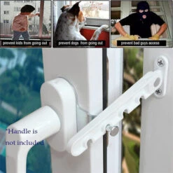 Entrebâilleur De Fenêtre, Limiteur De Fenêtre à Battant, Verrou De Sécurité Pour Les Bébés, Les Enfants, Entrebâilleur De Fenêtre Pour La Maison (1 Pièce) -Optimal Serrures Magasin 91370430 4