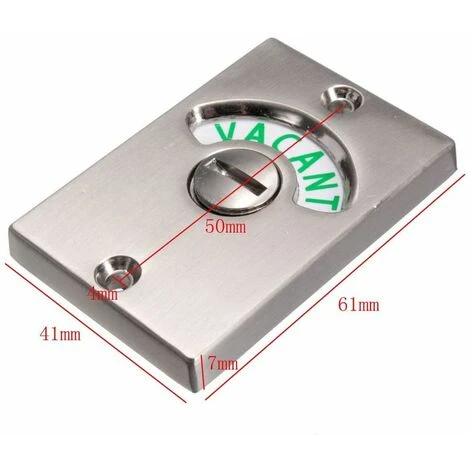 Targette Toilette Pour Porte De Toilette Voyant 2 Targette Toilette Pour Porte De Toilette Voyant – Image 2