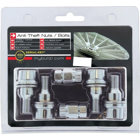 Antivol De Roue Avec Empreinte à Fleur Assise Plate 12x1.25 L37 2 Antivol De Roue Avec Empreinte à Fleur Assise Plate 12x1.25 L37 – Image 2