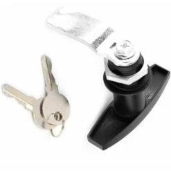 Serrure Porte De Garage Basculante,Serrure De Poignée En T Fixation Arrière Serrure En Forme De T Camion Boîte à Outils T Lock Serrure De Porte De Garage Avec Clés Pour Remorque Auvent De La Caravane -Optimal Serrures Magasin 92680178 5