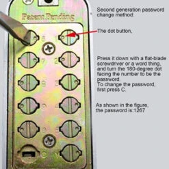 Verrouillage De Code, Serrure De Porte Sans Clé En Alliage De Zinc à 1 à 11 Chiffres Serrure à Code à Combinaison Pratique Et étanche Verrou De Sécurité Par Mot De Passe -Optimal Serrures Magasin 92911490 3