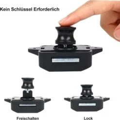 Loquet De Verrouillage à Bouton-poussoir, 5PSC Serrures De Porte Sans Clé Pour Camping-car, Yacht, Bateau, Loquet De Poignée De Porte D'armoire Pop Up Verrou De Porte En Nickel -Optimal Serrures Magasin 93286679 4