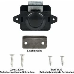 Loquet De Verrouillage à Bouton-poussoir, 5PSC Serrures De Porte Sans Clé Pour Camping-car, Yacht, Bateau, Loquet De Poignée De Porte D'armoire Pop Up Verrou De Porte En Nickel -Optimal Serrures Magasin 93286679 5