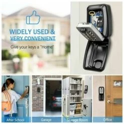 Boite A Clefs Murale Grande Boîte à Clé Sécurisée Etanche Boîte à Clef Extérieur Avec 12 Code Antirouille Résistant Aux Intempéries Cofre Fort A Cle Robuste Pour Maison école Bureau Usine, Fonepro -Optimal Serrures Magasin 94720144 4