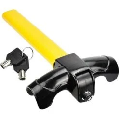 GP Antivol Volant Direction Alliage D'aluminium Et Acier A3 Anti-Corrosion Blocage De Volant De Voiture Haute Sécurité Efficace Universel Pour Camping Automobile Voiture Gros Camion