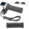 Poignée D'accélérateur électrique Accélérateur à Demi-Torsion 36V Avec Indicateur De Puissance à LED Serrure à Clé Pour Motos électriques Scooters Moto