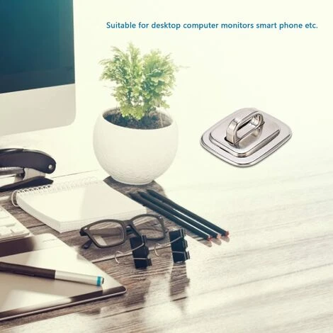 Plaque De Base D'ancrage De Sécurité, En Alliage De Zinc, Antivol, Base D'ancrage De Sécurité, Serrure D'ordinateur, Plaque Fixe, Support De Bureau, Accessoire D'ancrage Pour Ordinateurs Portables, Ta 2 Plaque De Base D'ancrage De Sécurité, En Alliage De Zinc, Antivol, Base D'ancrage De Sécurité, Serrure D'ordinateur, Plaque Fixe, Support De Bureau, Accessoire D'ancrage Pour Ordinateurs Portables, Ta – Image 2