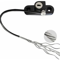 Verrou De Sécurité Enfant Noir, Serrure De Sécurité Pour Porte, Fenêtre, Tiroir, Placard, Réfrigérateur, Limiteur De Porte, Limiteur D'ouverture, Antivol Avec Vis Et Clés -Optimal Serrures Magasin 95205332 3