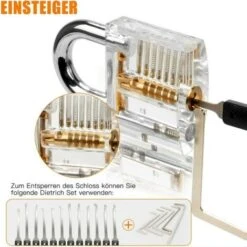 Kit De Crochetage Serrure, 24-Pièce Lock Picking Kit, Outils De D’entraînement Pour Serruriers Débutant Et Pro -Optimal Serrures Magasin 95475097 4