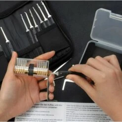 Kit De Crochetage Serrure, 24-Pièce Lock Picking Kit, Outils De D’entraînement Pour Serruriers Débutant Et Pro -Optimal Serrures Magasin 95475097 5