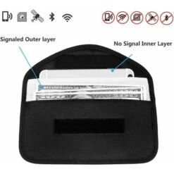 2X Sac Pour Signal RFID Gratuit Faraday RFID Anti-Theft Bag Pour Le Blocage Des Clés De Poche Pour Voiture, Faraday RFID Key Fob Bag - (Noir) 7 2X Sac Pour Signal RFID Gratuit Faraday RFID Anti-Theft Bag Pour Le Blocage Des Clés De Poche Pour Voiture, Faraday RFID Key Fob Bag - (Noir) -Optimal Serrures Magasin 95505644 3