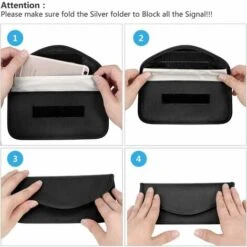 2X Sac Pour Signal RFID Gratuit Faraday RFID Anti-Theft Bag Pour Le Blocage Des Clés De Poche Pour Voiture, Faraday RFID Key Fob Bag - (Noir) 9 2X Sac Pour Signal RFID Gratuit Faraday RFID Anti-Theft Bag Pour Le Blocage Des Clés De Poche Pour Voiture, Faraday RFID Key Fob Bag - (Noir) -Optimal Serrures Magasin 95505644 5