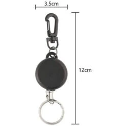 10 Pièces Porte-badge Mousqueton Avec Enrouleur, Porte Clef Ceinture Rétractable, Mécanisme D'Horloge Mécanisme De Mouvement -Optimal Serrures Magasin 95530109 2