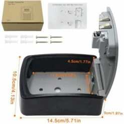 Boite à Clé Sécurisée, Supérieur Grand Clés Boîte, Coffre à Clé Avec Code Numérique à 4 Chiffres, Boite A Clef Mural Sécurisé Pour Intérieur Extérieur Maison Bureau Garage École Gymnase -Optimal Serrures Magasin 95971520 5