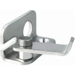 Porte-cadenas　verrouillage De Porte à Pêne Dormant, Minuscule Fermoir à Cadenas, Finition Brossée En Acier Inoxydable, EMS3001 -Optimal Serrures Magasin 96337586 5