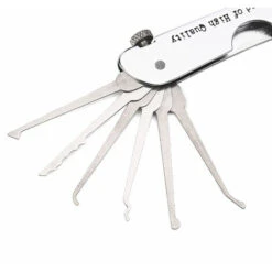 Ensemble De Crochetage De Serrure Pliable 7 En 1 Ensemble De Crochets De Verrouillage En Acier Inoxydable Avec Cle Kit 10.51.33.7 CM -Optimal Serrures Magasin 96358520 4