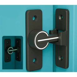 Verrouillage Sans Pêne Phosphorescent - Noir, 1 Jeu -Optimal Serrures Magasin 96444599 3