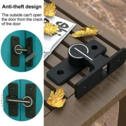 Verrouillage Sans Pêne Phosphorescent - Noir, 1 Jeu -Optimal Serrures Magasin 96444599 4