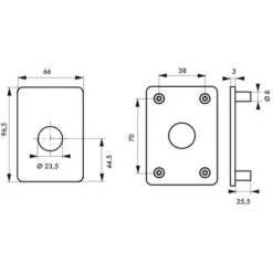 THIRARD - Plaque De Renfort Pour Verrou Capital Ou Transit 2, Fixation Par Vis, époxy Bronze -Optimal Serrures Magasin 97183678 4