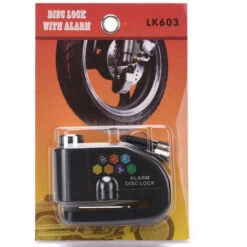 Antivol De Disque De Moto Avec Alarme 110 DB, Alarme Antivol De Disque De Moto Pour Moto/vélo/scooter, 2 Clés, Câble D'alerte De 1,5 M, Batterie De Rechange, Rouge -Optimal Serrures Magasin 97245654 4