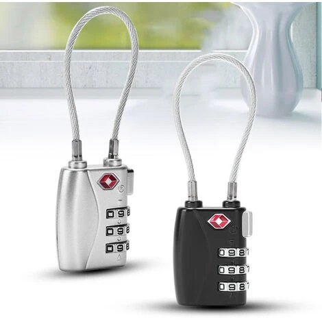Serrures à Bagages , Cadenas De Sécurité à 3 Chiffres, Cadenas à Combinaison, Code De Verrouillage Pour Les Valises De Voyage Valise Sac De Bagages(argent) 3 Serrures à Bagages , Cadenas De Sécurité à 3 Chiffres, Cadenas à Combinaison, Code De Verrouillage Pour Les Valises De Voyage Valise Sac De Bagages(argent) – Image 3