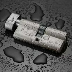 Serrure à Cylindre Européen Tour De Pouce (70mm), Serrure à Cylindre Européen, Antichoc, Anti-perçage, Anti-pick Avec Clé, Haute Sécurité Pour Tous Types De Portes，une Pièce, Argent -Optimal Serrures Magasin 97447427 5