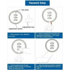 2 PCS 3 Code à Chiffres Combinaison Serrure à Came Serrure Armoire Serrure à Code Pour Casier Garde-robe Classement De Porte Cabinet Boites Aux Lettres Tiroir Placard, Irisfr -Optimal Serrures Magasin 97447783 3