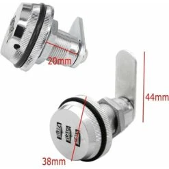 2 PCS 3 Code à Chiffres Combinaison Serrure à Came Serrure Armoire Serrure à Code Pour Casier Garde-robe Classement De Porte Cabinet Boites Aux Lettres Tiroir Placard, Irisfr -Optimal Serrures Magasin 97447783 5