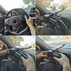 Canne Antivol Voiture Verrouillage De Volant Barre De Volant Antivol De Sécurité Universelle Voiture Rétractable T-Lock, -Optimal Serrures Magasin 98598004 5