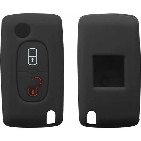 Accessoire Clé De Voiture Compatible Avec Peugeot Citroen Clef De Voiture 2-Bouton(Noir)- Coque En Silicone Souple Pour Clef De Voiture 1 Accessoire Clé De Voiture Compatible Avec Peugeot Citroen Clef De Voiture 2-Bouton(Noir)- Coque En Silicone Souple Pour Clef De Voiture