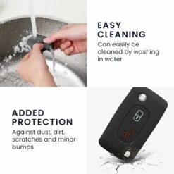 Accessoire Clé De Voiture Compatible Avec Peugeot Citroen Clef De Voiture 2-Bouton(Noir)- Coque En Silicone Souple Pour Clef De Voiture 8 Accessoire Clé De Voiture Compatible Avec Peugeot Citroen Clef De Voiture 2-Bouton(Noir)- Coque En Silicone Souple Pour Clef De Voiture -Optimal Serrures Magasin 98869542 4
