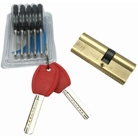 LECHUANG 1 Pièce Cylindre En Laiton Euro 30/50 Mm, Serrure à Cylindre Clé/clé 80 Mm Avec 5 Clés Horizontales En Laiton, Anti-crochetage, Anti-perçage, Anti-claquement, Anti-choc, Finition Laiton Poli 2 LECHUANG 1 Pièce Cylindre En Laiton Euro 30/50 Mm, Serrure à Cylindre Clé/clé 80 Mm Avec 5 Clés Horizontales En Laiton, Anti-crochetage, Anti-perçage, Anti-claquement, Anti-choc, Finition Laiton Poli – Image 2